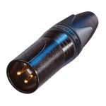 Neutrik NC3MXX-B XLR 3 pole male gold contacts