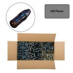 Neutrik NC3MXX-B  XLR 3 pole male gold contacts 100 pieces